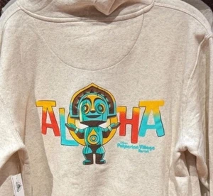 2025 Disney Parks Polynesian Village Resort Zip Sweatshirt Hoodie 3XL ALOHA - Picture 1 of 5
