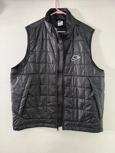 Nike Men’s Sportswear Synthetic Fill Down Vest Gilet NFS Black Size XL Puffer - Picture 1 of 5