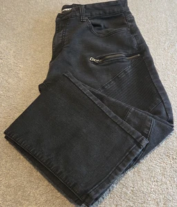 Pantalones de mezclilla V 1969 Abbigliamento para hombre 36x30 negros Italia Sportivo Moto elásticos - Imagen 1 de 21
