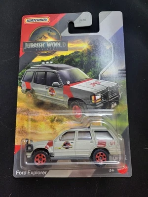 2025 Matchbox Jurassic World Rebirth Jurasic Park FORD EXPLORER Gray New - Image 1 of 2