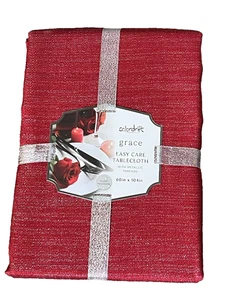 Mantel de Navidad metálico rojo y plateado COLORDRIFT 60x104 - Imagen 1 de 2