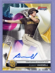 2020 Bowman's Best Robert Hassell Best of 2020 Auto B20-RH Padres Nationals - Picture 1 of 2