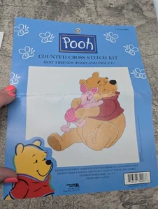 Pooh Counted Cross Stitch Kit, Opened but complete #34007 - Picture 1 of 2