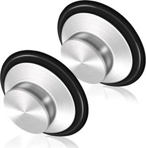 Tapón de fregadero 3,35 pulgadas cocina acero inoxidable eliminación de basura plateado  - Imagen 1 de 7