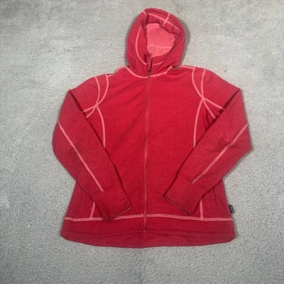 Kuhl Hoodie Womens Medium Red Moongazer Full Zip Flatlock Stitching Sweatshirt - Image 1 of 4