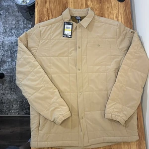 Under Armour UA Expanse Quilted Snap Shacket Jacket Men's Size M Tan 1387030 - Picture 1 of 6