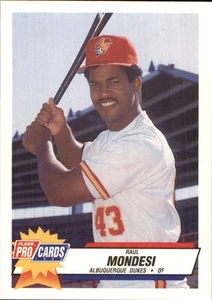 Raul Mondesi 1993 Fleer ProCards #1475 RC Albuquerque Dukes *AutographDen* - Picture 1 of 2