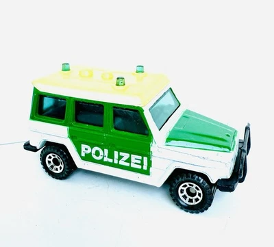 1988 Matchbox Polizei Mercedes-Benz 280 GE MB30 White with Tan Top Rare - Image 1 of 4