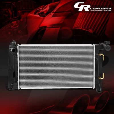 RADIADOR DE ALTO FLUJO 2428 NÚCLEO ALUMINIO COMPLETO PARA COROLLA/MATRIX 2003-2008 AT/MT Foto 1 de 4