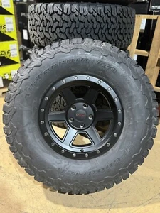 17x9 Dirty Life Compound Black Wheels 35 BFG AT Tires 6x135 Ford F150 Raptor SVT - Picture 1 of 8