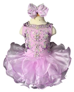 Jenniferwu Girls Tulle Flower Princess Wedding Party Handmade Beaded Dress 3T - Picture 1 of 5
