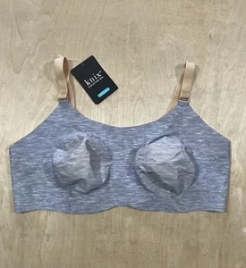 Knix Everyday Evolution Wireless Unpadded Bra Size 8 Nude/Gray NWT - Picture 1 of 12