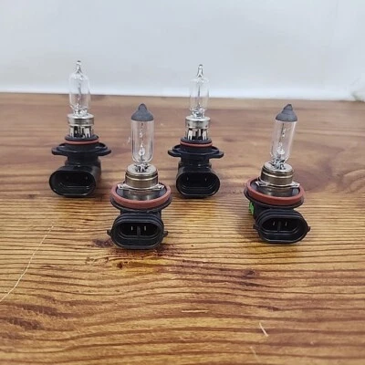 Sylvania & Philips Halogen Headlight Bulb 9005 & H11 High/Low Beam Full Set of 4 - Image 1 of 4