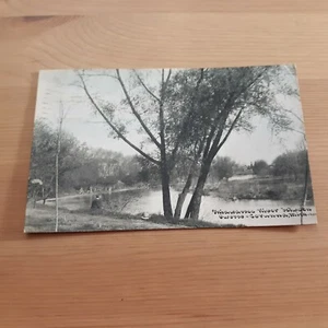 Shiawassee River between Owosso and Corunna MI Michigan 1911 Postcard - Picture 1 of 1