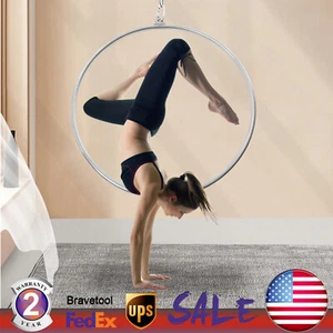 Anillo de elevación de equipo de gimnasia de aro de lira aéreo de 90 cm anillo de yoga danza de acero inoxidable - Imagen 1 de 13