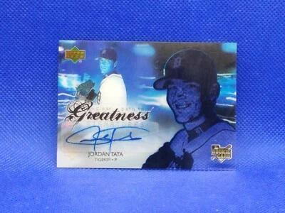2006 Future Stars Clear Path to Greatness Signatures Jordan Tata Rookie Auto RC - Image 1 of 2