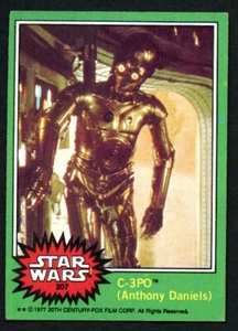 1977 Star Wars Topps Green 207 - C-3PO Non-Error Card - Picture 1 of 2