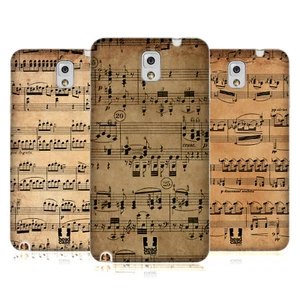 FUNDA HEAD CASE DESIGNS CON DIBUJO DE HOJAS DE MÚSICA GEL SUAVE PARA TELÉFONOS SAMSUNG 2 - Imagen 1 de 10