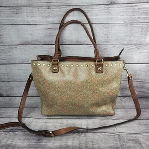 Patricia Nash Zancona Tote Coral Bouquet Shoulder Handbag Floral Purse - Picture 1 of 12