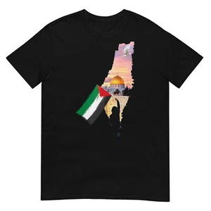Camiseta Boy Hold Palestina Mapa Bandera Palestina Ciudad de Jerusalén - Imagen 1 de 17