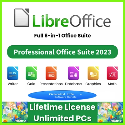 Libre Office Software Suite ~ Windows Word Processing Home Student Business DVD - Image 1 of 4
