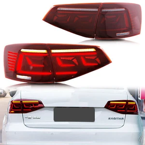 LED Sequential Tail Lights for Jetta 2015-2018 MK6 Animation Rear Lamps Red - Picture 1 of 1