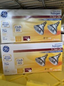 12 GE halogen light bulbs 75 W Bundle