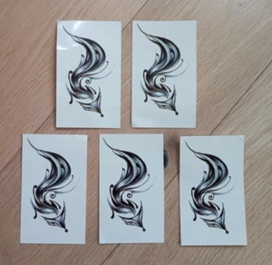 FIVE FOX TEMPORARY TATTOOS 110mm X 60mm - Picture 1 of 1