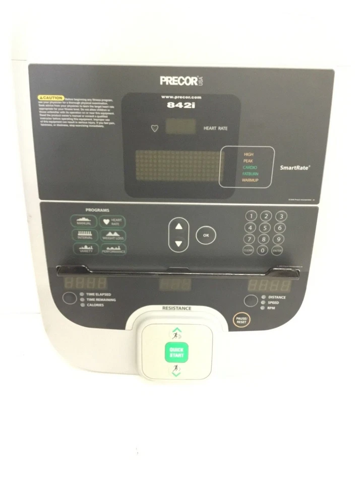 Precor C842i Recumbent Bike Display Console Full Assembly  PPP000000048780101 - Image 1 of 2
