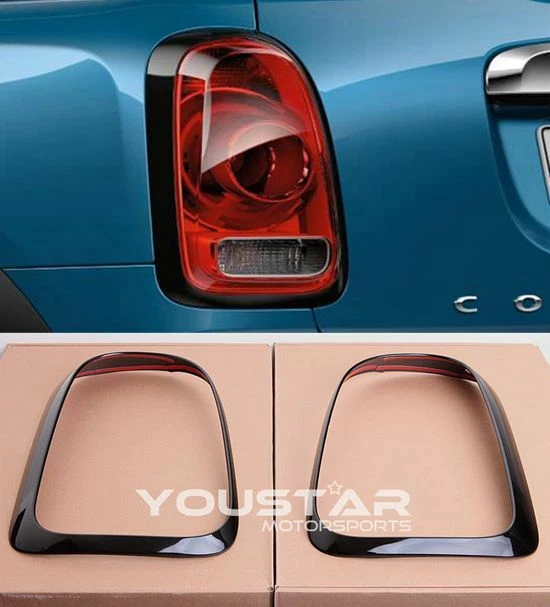 US SELLER Gloss Black Line Rear Light Trims for Mini Countryman F60 Cooper 17-20