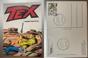 1998 Cartolina Filatelica Annullo Torino 50° di Tex Willer - Imagen 1 de 3