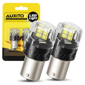 AUXITO 7506 1156 LED Backup Bulbs Reverse Light 6000K Super Bright White Canbus - Picture 1 of 12