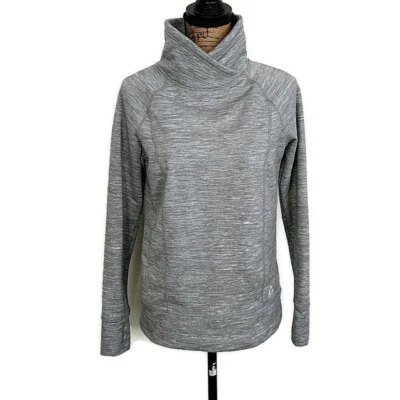 Gerry Womens sz S Gray Sweatshirt Long Sleeve Cowl Neck Pullover Activewear - Image 1 of 4