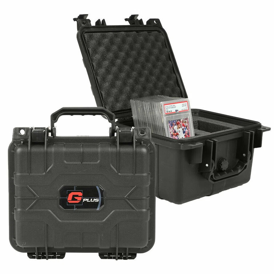 New Graded Card Storage Box Deep Travel Waterproof Case Slab Holder Protector - Image 1 of 4