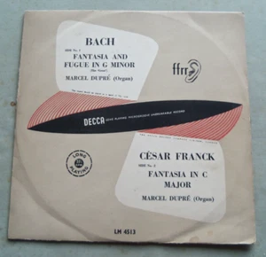 Bach Fantasia and Fugue in G Minor Cesar Franck Fantasia in C - Marcel Dupre - Picture 1 of 6