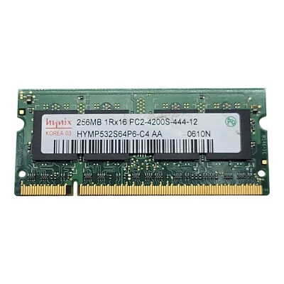 Hynix HYMP532S64BP6-C4 256MB DDR2-533 (PC2-4200) PC2-4200S Random Access Memory - Image 1 of 4