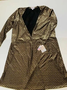 Lularoe elegante Sarah M Strickjacke schwarz gold Chevron - Bild 1 von 8