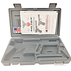 Vintage Ruger Mark II MKII 22 LR Factory Gray Hard Case 22/45 Pistol Box - Picture 1 of 9