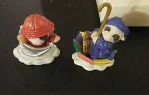 Mary Moo Moos Figurines Lot of 2 "Mooings in the Rain" Rain Rainy Day Theme - Picture 1 of 3