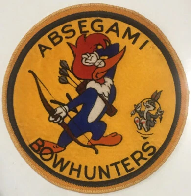 Woody Woodpecker & Bugs Bunny Absegami Bowhunters Archery 6.5” Embroidered Patch - Image 1 of 4