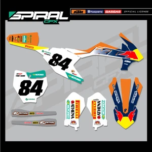 Custom MX Graphics Kit Factory Team KTM SX 50 65 2019 2020 2021 2022 ALL YEARS - Picture 1 of 5