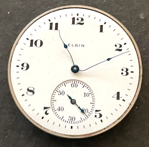 Antique 1920 Elgin Grade 314 Pocket Watch Movement Parts/Repair 12s 15j USA - Picture 1 of 2