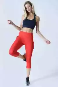 NWT High Waist Tech Pocket Workout Capri Leggings Size Small - Picture 1 of 2