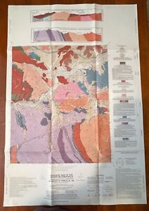 HTF Dibblee Geologic Map DF-59 ACTON First Printing March 1996 26x39 Earthquake 