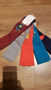 Next Boys Muted 5 Pack Cotton Rich Terry Robot Socks Size: UK 4-6,5 BNWT  - Picture 1 of 1