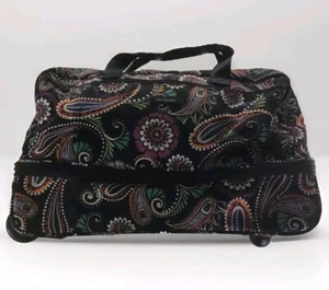 Vera Bradley BANDANA SWIRL 22" WHEELED ROLLING DUFFLE CARRY ON TRAVEL BAG - Picture 1 of 13