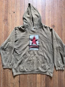 Felpa con cappuccio vintage Y2K Urban Pipeline Distressed Skater taglia XL Thrashed Grunge - Foto 1 di 11