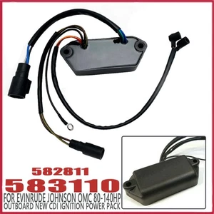 583110 For Evinrude Johnson OMC 80-140HP Outboard New CDI Ignition Power Pack - Picture 1 of 2