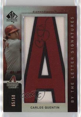 2007 SP Authentic By the Letter Signatures /50 Carlos Quentin #BL-9 Auto - Image 1 of 2