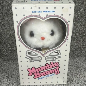 Vintage 1983 Mumble Bunny Pink Rabbit Plush Fluffy Pet Series J3762 VTG Nice - Picture 1 of 8